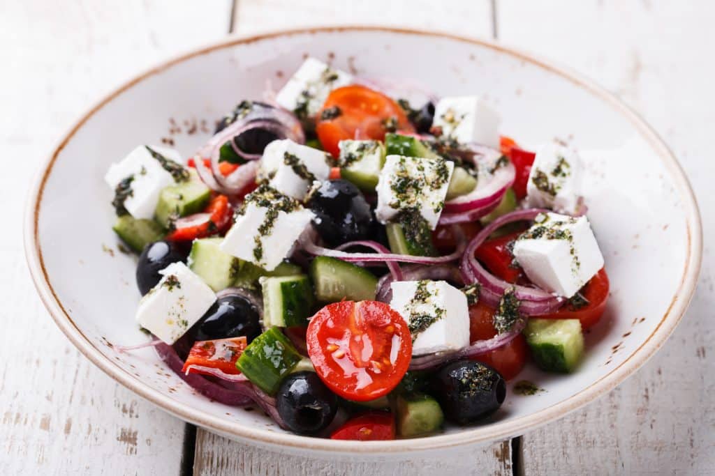 Greek Lamb Salad with Feta & Olives - The Healthy Employee